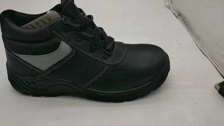 남성용 정품 가죽 산업 산업 강철 발가락 안전 작업 신발 유럽 최고의 노동자 강철 발가락 부츠 Ce 안전 신발